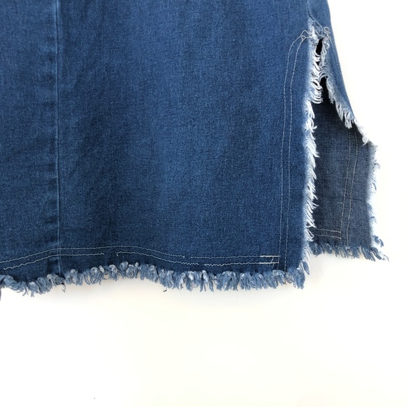 Lace Up Denim Dress - Picture 4 of 5